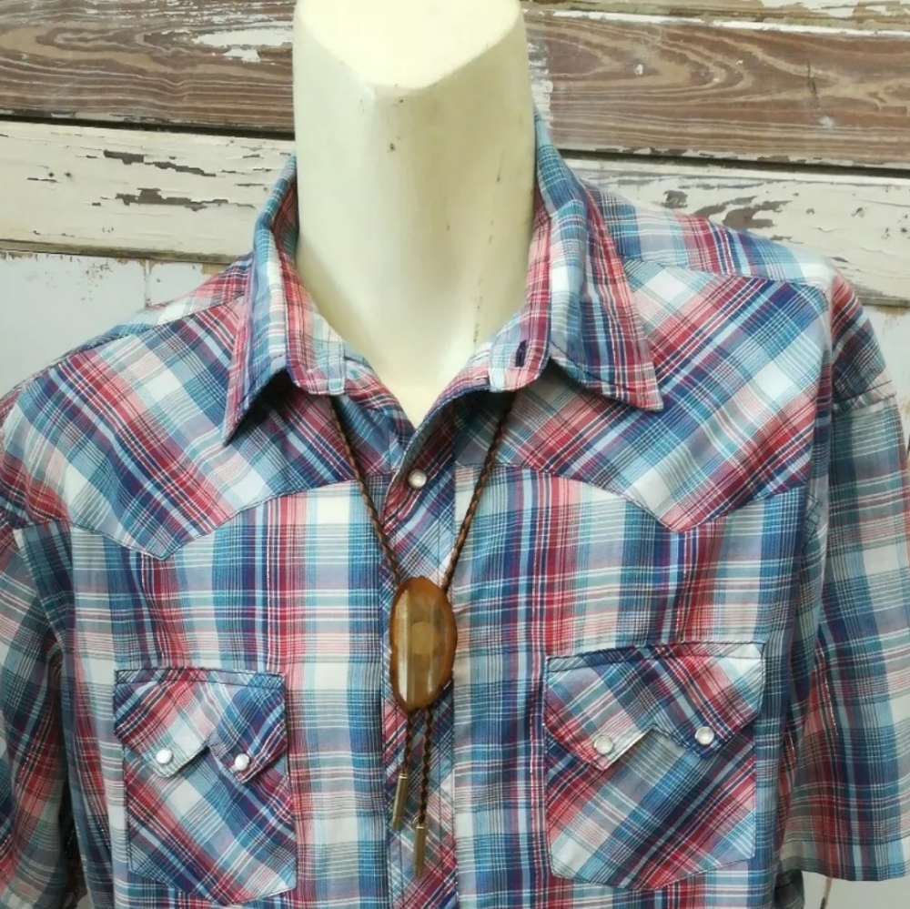 Vintage 1980 Western Men's Rancher Bolo Tie Bullet